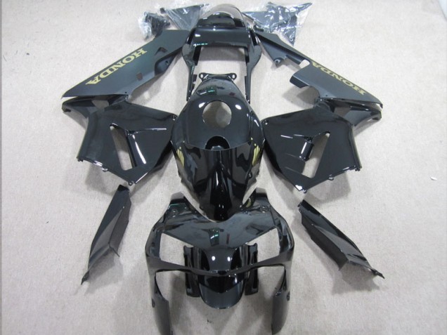 Cheap 2003-2004 Black Gold Decal Honda CBR600RR Motorbike Fairing Cheap 2003-2004 Black Gold Decal Honda CBR600RR Motorbike Fairing