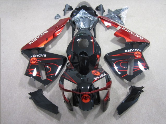 Cheap 2003-2004 Black Red RACARDI Honda CBR600RR Bike Fairing Kit Cheap 2003-2004 Black Red RACARDI Honda CBR600RR Bike Fairing Kit