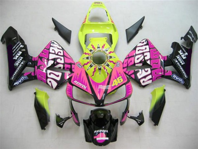 Cheap 2003-2004 Valentino Rossi Honda CBR600RR Motorbike Fairing Kits Cheap 2003-2004 Valentino Rossi Honda CBR600RR Motorbike Fairing Kits