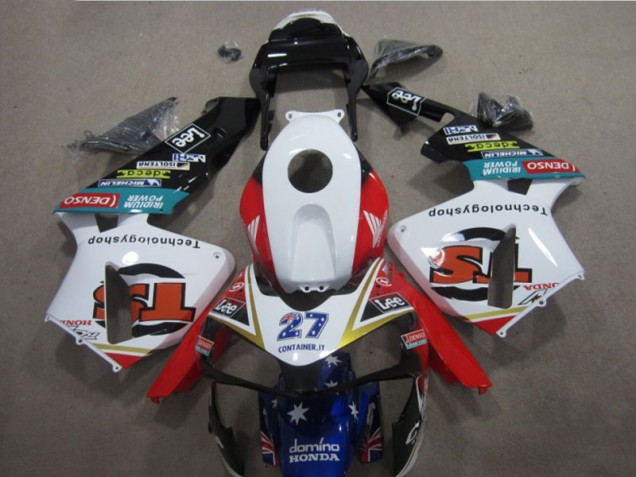 Cheap 2005-2006 White Red Blue Lee 27 Honda CBR600RR Moto Fairings Cheap 2005-2006 White Red Blue Lee 27 Honda CBR600RR Moto Fairings