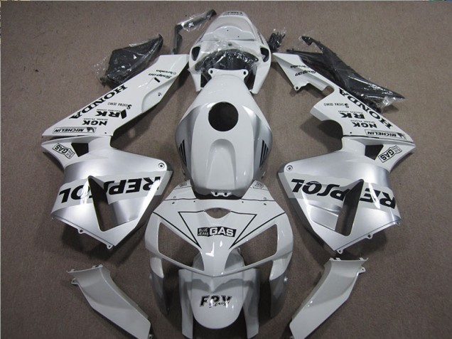 Cheap 2005-2006 White Black Repsol Honda CBR600RR Motorcyle Fairings Cheap 2005-2006 White Black Repsol Honda CBR600RR Motorcyle Fairings