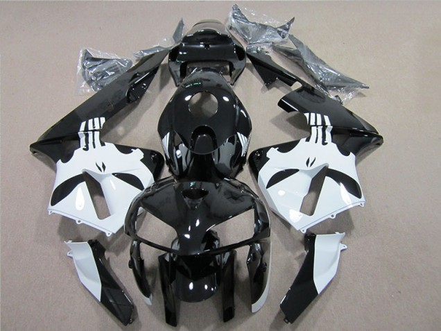 Cheap 2005-2006 Black White Honda CBR600RR Motorcylce Fairings Cheap 2005-2006 Black White Honda CBR600RR Motorcylce Fairings