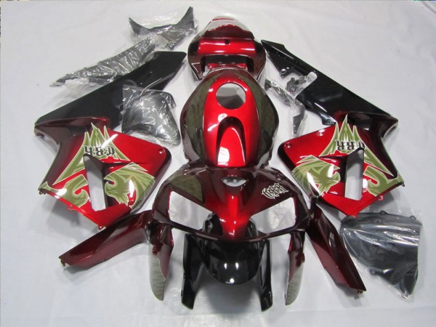 Cheap 2005-2006 Black Red Honda CBR600RR Motorbike Fairings Cheap 2005-2006 Black Red Honda CBR600RR Motorbike Fairings