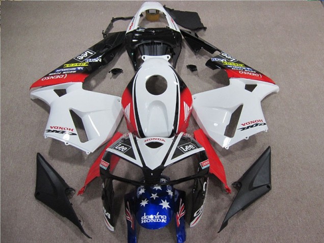 Cheap 2005-2006 White Red Blue Lee Honda CBR600RR Motorbike Fairing Cheap 2005-2006 White Red Blue Lee Honda CBR600RR Motorbike Fairing