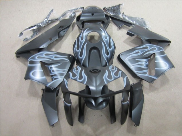 Cheap 2005-2006 Black Silver Flame Honda CBR600RR Replacement Motorcycle Fairings Cheap 2005-2006 Black Silver Flame Honda CBR600RR Replacement Motorcycle Fairings