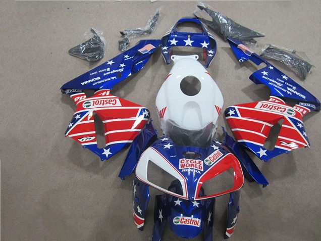Cheap 2005-2006 Cycle World Castrol Honda CBR600RR Motorcycle Bodywork Cheap 2005-2006 Cycle World Castrol Honda CBR600RR Motorcycle Bodywork