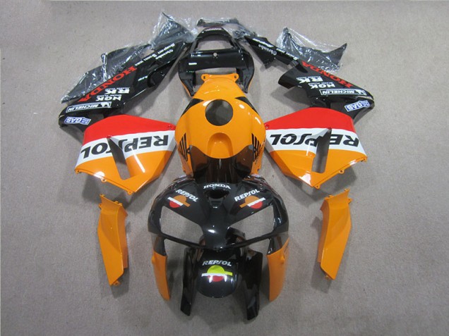 Cheap 2005-2006 Orange Black Repsol Honda CBR600RR Motorcyle Fairings Cheap 2005-2006 Orange Black Repsol Honda CBR600RR Motorcyle Fairings