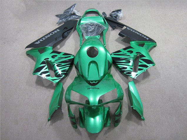Cheap 2005-2006 Green Black Honda CBR600RR Motorcycle Fairings Kit Cheap 2005-2006 Green Black Honda CBR600RR Motorcycle Fairings Kit