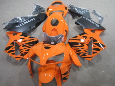 Cheap 2005-2006 Orange Black Honda CBR600RR Motorbike Fairings
