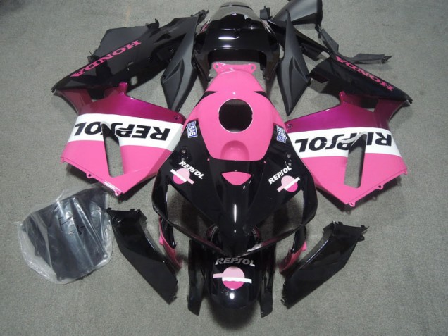 Cheap 2005-2006 Pink Black Repsol Honda CBR600RR Bike Fairings Cheap 2005-2006 Pink Black Repsol Honda CBR600RR Bike Fairings