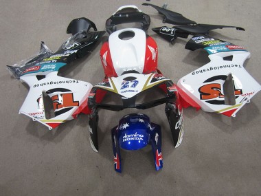 Cheap 2005-2006 White Blue 27 Honda CBR600RR Replacement Motorcycle Fairings