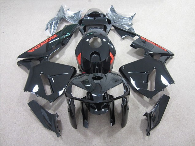 Cheap 2005-2006 Black with Red Honda CBR600RR Motorcycle Bodywork Cheap 2005-2006 Black with Red Honda CBR600RR Motorcycle Bodywork