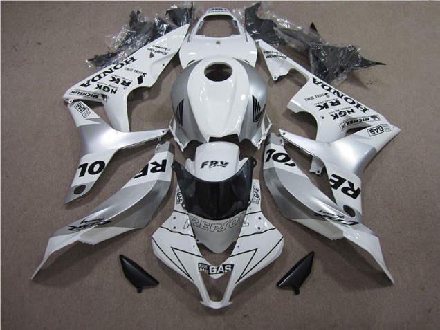 Cheap 2007-2008 Silver Repsol Honda CBR600RR Bike Fairings Cheap 2007-2008 Silver Repsol Honda CBR600RR Bike Fairings