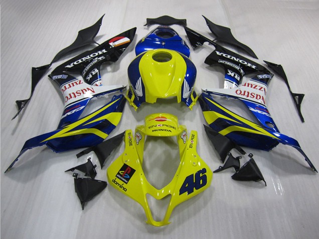 Cheap 2007-2008 Yellow Blue 46 Honda CBR600RR Motorbike Fairing Cheap 2007-2008 Yellow Blue 46 Honda CBR600RR Motorbike Fairing