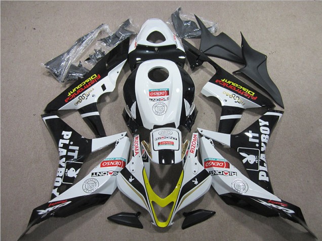 Cheap 2007-2008 Black Red White DENSO Honda CBR600RR Replacement Motorcycle Fairings Cheap 2007-2008 Black Red White DENSO Honda CBR600RR Replacement Motorcycle Fairings