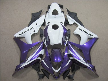 Cheap 2007-2008 Purple White Honda CBR600RR Motor Bike Fairings