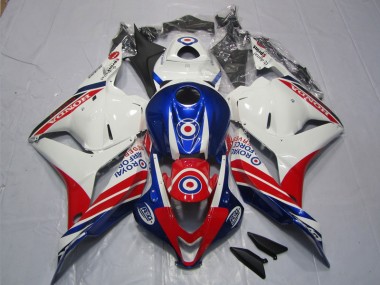 Cheap 2009-2012 White Blue Red Honda CBR600RR Motorcycle Fairing Kits