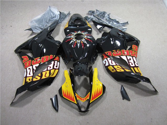 Cheap 2009-2012 Black Yellow Honda CBR600RR Replacement Motorcycle Fairings Cheap 2009-2012 Black Yellow Honda CBR600RR Replacement Motorcycle Fairings
