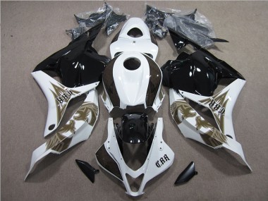 Cheap 2009-2012 Black White Honda CBR600RR Bike Fairing Kit