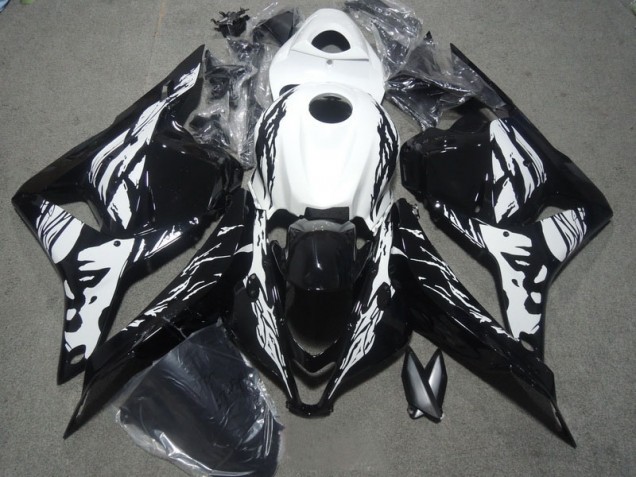 Cheap 2009-2012 Black White Honda CBR600RR Motorbike Fairing Kits Cheap 2009-2012 Black White Honda CBR600RR Motorbike Fairing Kits