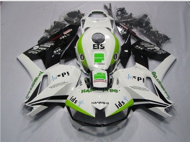 Cheap 2013-2021 White Green Hannspree ETS Honda CBR600RR Motorcycle Replacement Fairings Cheap 2013-2021 White Green Hannspree ETS Honda CBR600RR Motorcycle Replacement Fairings