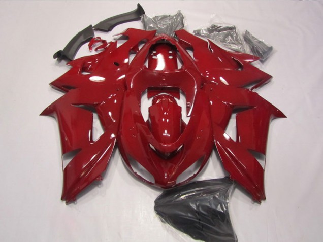 Cheap 2006-2007 Red Kawasaki ZX10R Replacement Fairings