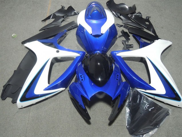 Cheap 2006-2007 Blue White Kawasaki ZX10R Bike Fairings Cheap 2006-2007 Blue White Kawasaki ZX10R Bike Fairings