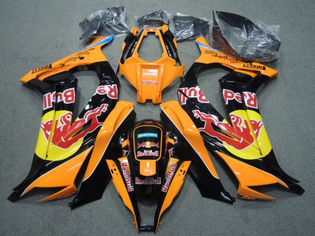 Cheap 2011-2015 Black Orange Red Bull Kawasaki ZX10R Replacement Fairings Cheap 2011-2015 Black Orange Red Bull Kawasaki ZX10R Replacement Fairings