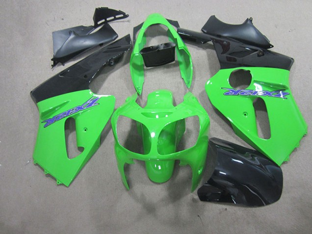 Cheap 2000-2001 Green Kawasaki ZX12R Motorcycle Fairing Kits