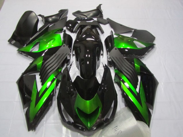 Cheap 2006-2011 Black Green Kawasaki ZX14R ZZR1400 Motorcycle Fairings Cheap 2006-2011 Black Green Kawasaki ZX14R ZZR1400 Motorcycle Fairings