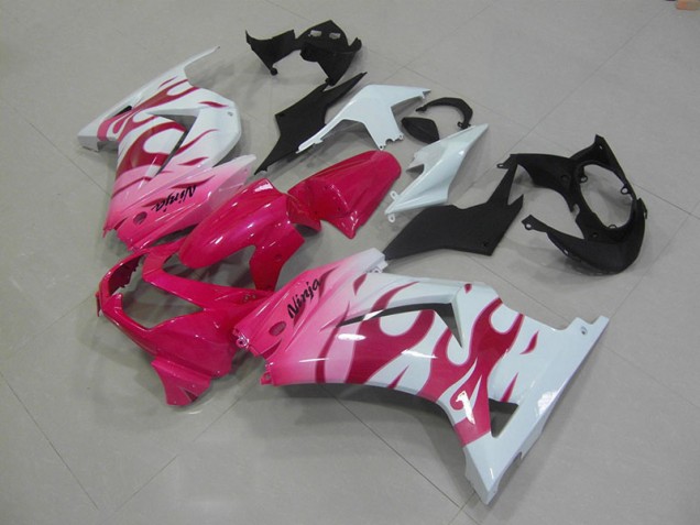 Cheap 2008-2012 Pink White Kawasaki ZX250R Bike Fairings Cheap 2008-2012 Pink White Kawasaki ZX250R Bike Fairings