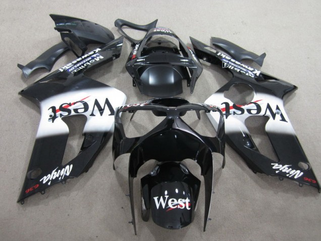 Cheap 2003-2004 Black West Ninja 636 Kawasaki ZX6R Motorcylce Fairings Cheap 2003-2004 Black West Ninja 636 Kawasaki ZX6R Motorcylce Fairings
