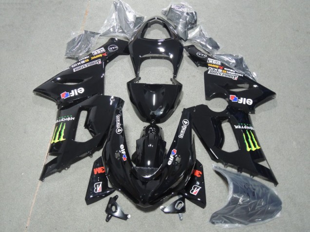Cheap 2005-2006 Black 3M Touch4 Monster Kawasaki ZX6R Motor Bike Fairings Cheap 2005-2006 Black 3M Touch4 Monster Kawasaki ZX6R Motor Bike Fairings