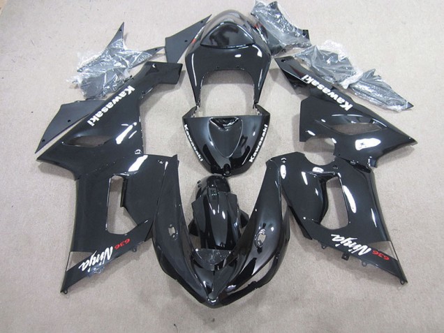 Cheap 2005-2006 Black Ninja 636 Kawasaki ZX6R Motorcycle Bodywork Cheap 2005-2006 Black Ninja 636 Kawasaki ZX6R Motorcycle Bodywork