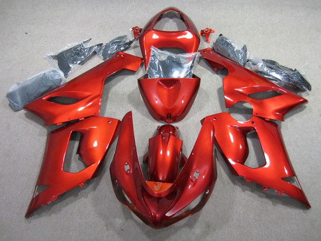 Cheap 2005-2006 Orange Kawasaki ZX6R Motor Fairings Cheap 2005-2006 Orange Kawasaki ZX6R Motor Fairings