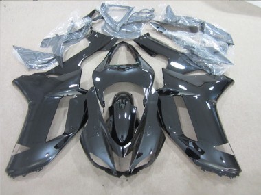 Cheap 2007-2008 Black Kawasaki ZX6R Motorcycle Fairings Kits