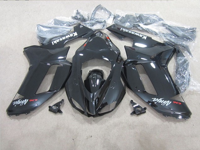 Cheap 2007-2008 Black Ninja 636 Kawasaki ZX6R Moto Fairings Cheap 2007-2008 Black Ninja 636 Kawasaki ZX6R Moto Fairings