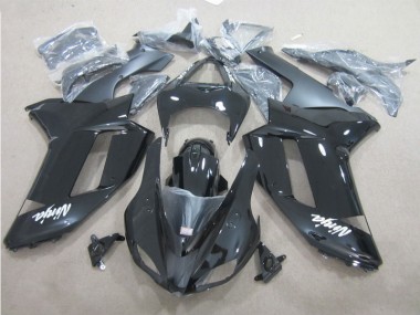 Cheap 2007-2008 Black White Kawasaki ZX6R Motor Bike Fairings