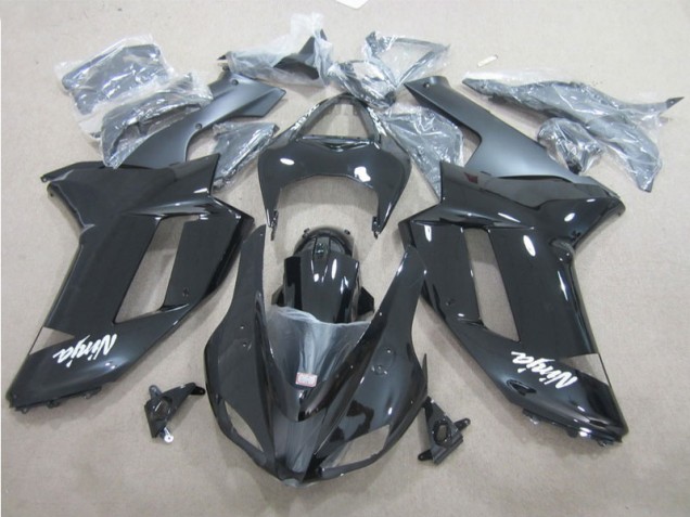 Cheap 2007-2008 Black White Kawasaki ZX6R Motor Bike Fairings Cheap 2007-2008 Black White Kawasaki ZX6R Motor Bike Fairings