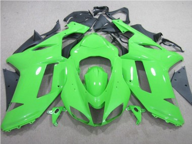 Cheap 2007-2008 Green Kawasaki ZX6R Replacement Motorcycle Fairings