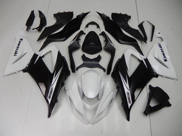 Cheap 2013-2018 Black White Kawasaki ZX6R Motorcycle Fairing Kits Cheap 2013-2018 Black White Kawasaki ZX6R Motorcycle Fairing Kits