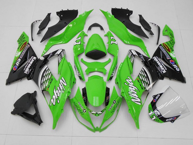 Cheap 2013-2018 Green Black 11 Kawasaki ZX6R Bike Fairing Cheap 2013-2018 Green Black 11 Kawasaki ZX6R Bike Fairing