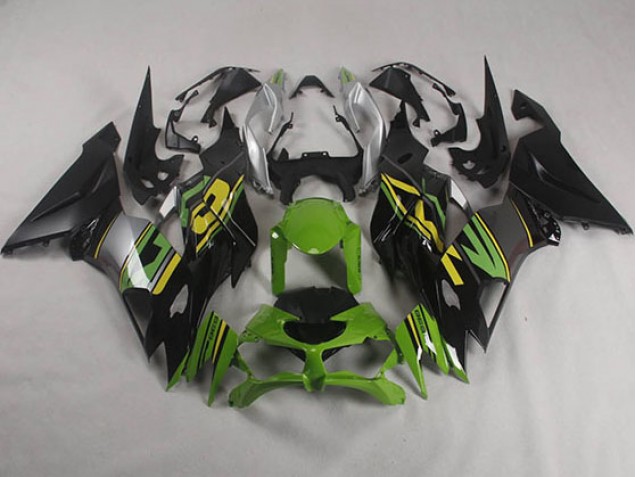 Cheap 2019-2023 Black Green Kawasaki ZX6R Motorcyle Fairings Cheap 2019-2023 Black Green Kawasaki ZX6R Motorcyle Fairings
