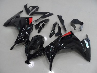 Cheap 2013-2016 Black Red Kawasaki ZX300R Bike Fairing Kit