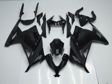 Cheap 2013-2016 Black Kawasaki ZX300R Motorcycle Bodywork