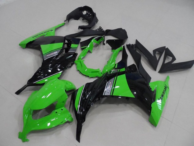 Cheap 2013-2016 Black Green Kawasaki ZX300R Moto Fairings Cheap 2013-2016 Black Green Kawasaki ZX300R Moto Fairings