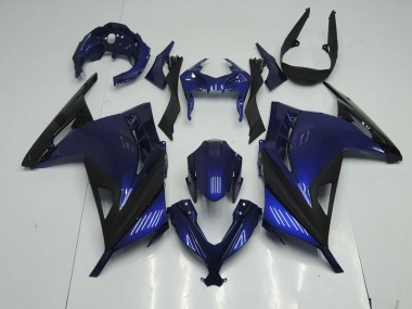 Cheap 2013-2016 Blue Black Kawasaki ZX300R Motorcyle Fairings