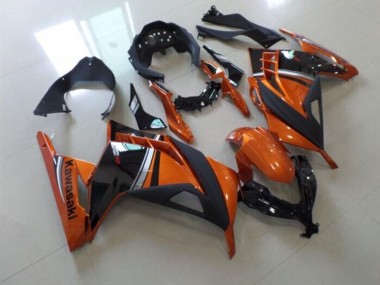Cheap 2013-2016 Black Orange Kawasaki ZX300R Motor Fairings