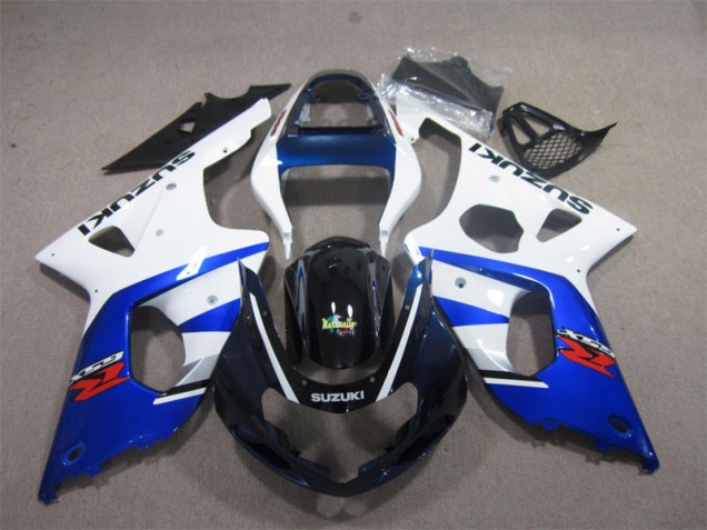 Cheap 2000-2002 Blue White Suzuki GSXR1000 Motorbike Fairings Cheap 2000-2002 Blue White Suzuki GSXR1000 Motorbike Fairings