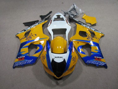 Cheap 2003-2004 Yellow Blue Corona Extra Suzuki GSXR1000 Motorcycle Fairing Kit